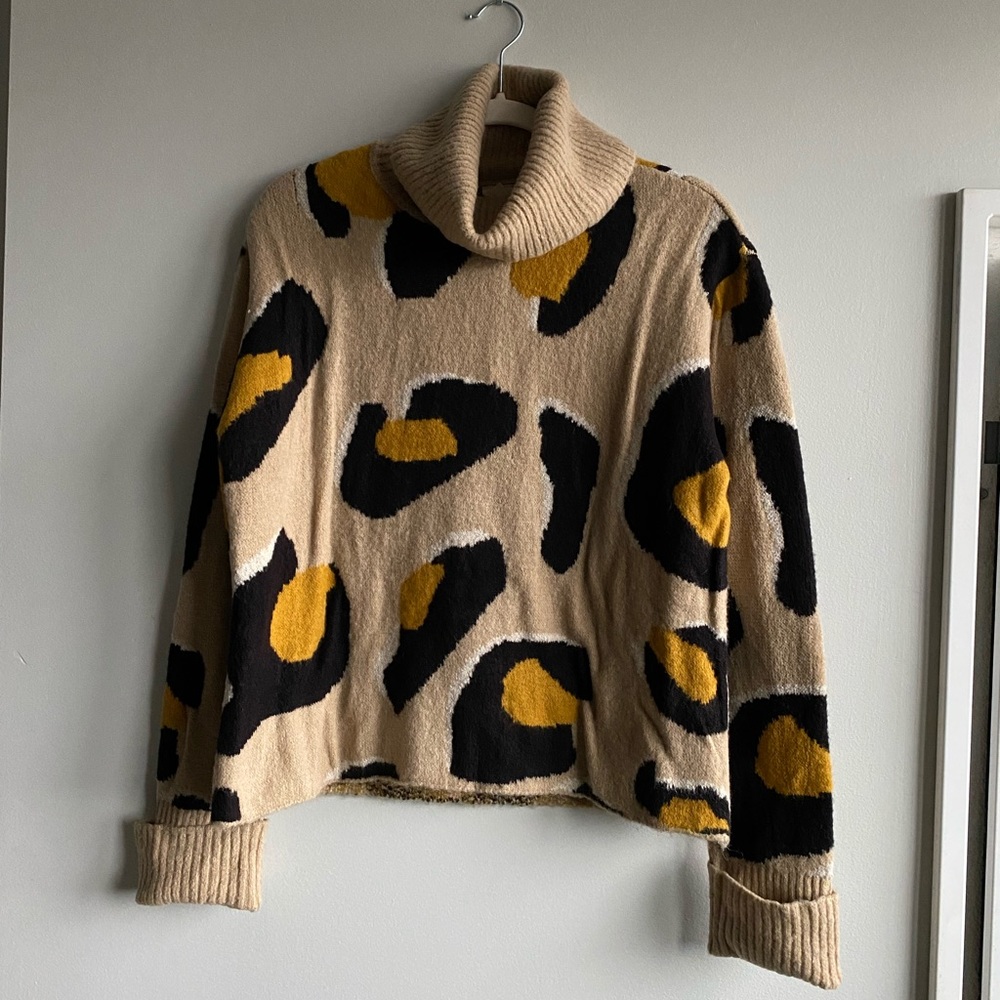 Anthropologie Animal Print Sweater